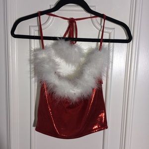 Sparkly red Xmas top